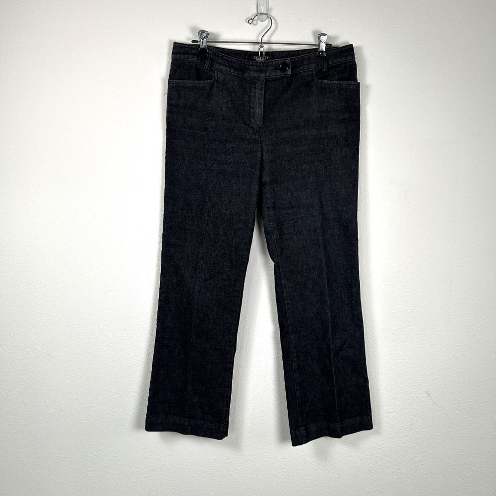 Talbots Signature Jeans Women 10P Black Bootcut Mid Rise Casual Pants